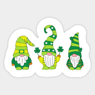 Shenanigans With My Gnomies St Patrick's Day Gnome Shamrock Sticker